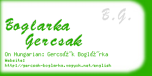 boglarka gercsak business card